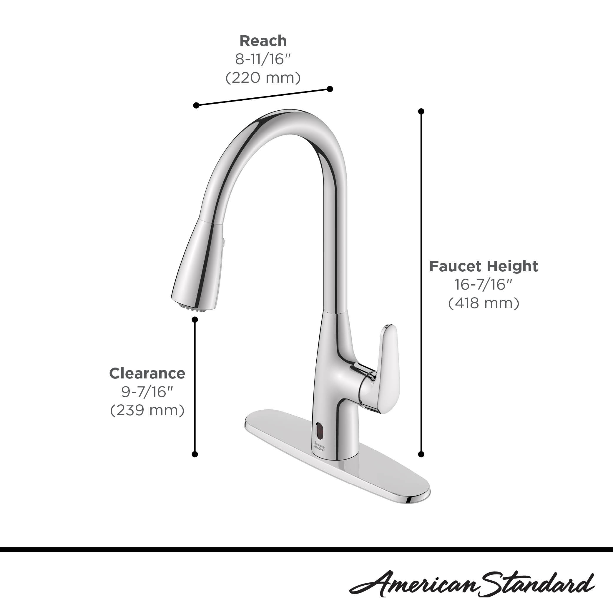 Colony® PRO Touchless SingleHandle PullDown Dual Spray Kitchen Faucet